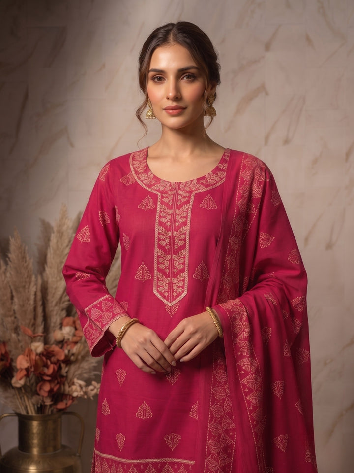 Prisha misty cotton farshi suit set