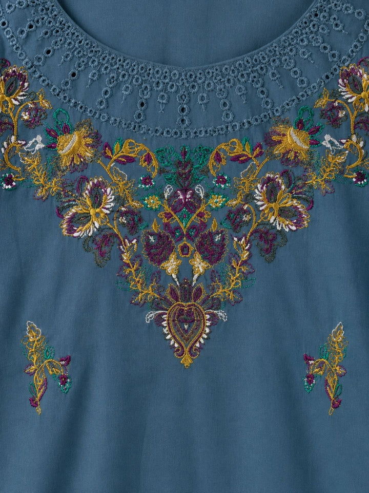 Mayuri Glacier Schiffili Embroidered Co-ord Set