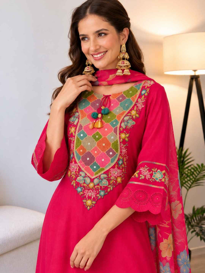 Nazia Rouge Embroidery Full Work Suit Set