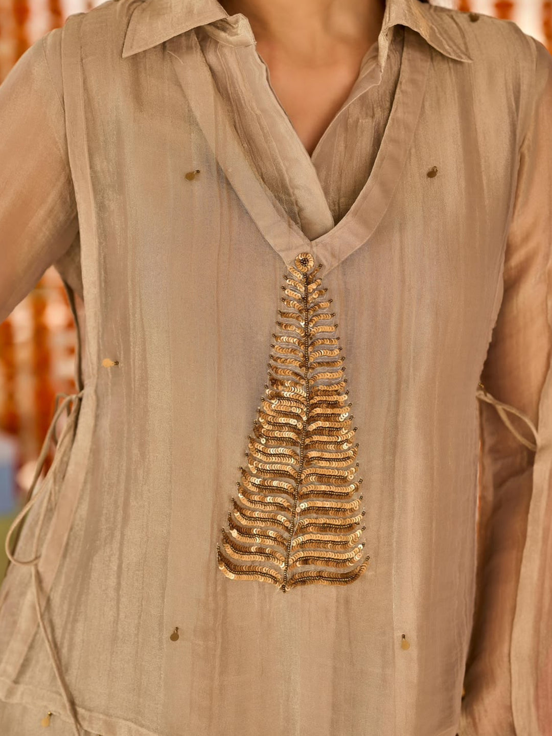 Opela Malibu Handwork Bib Style Co-Ord Set