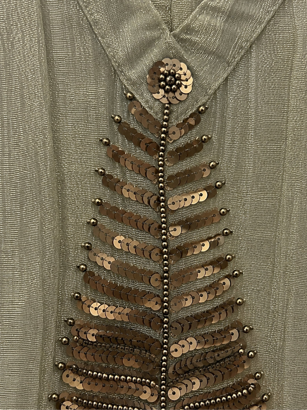 Opela Moss Handowrk Bib Style Co-Ord Set