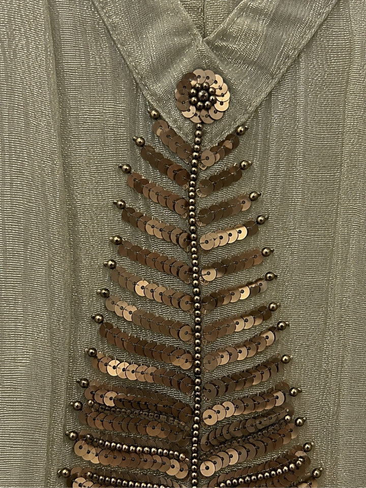 Opela Moss Handowrk Bib Style Co-Ord Set