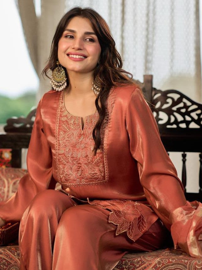 Opela Plum Full Work Suit Set