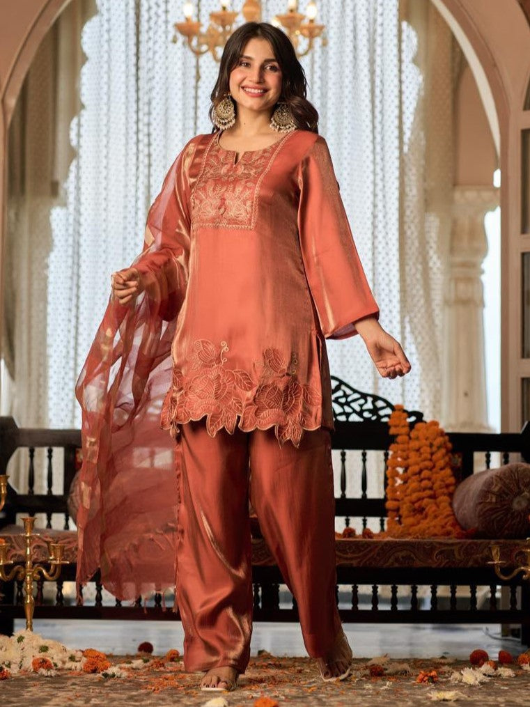 Opela Plum Full Work Suit Set