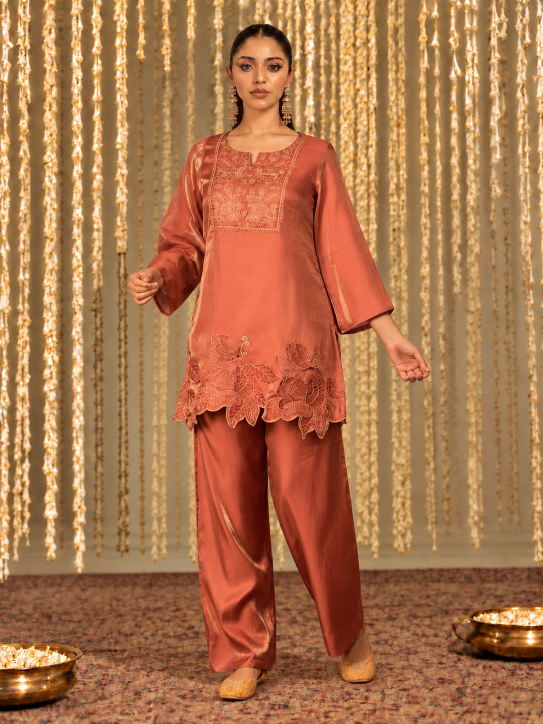 Opela Plum Full Work Suit Set