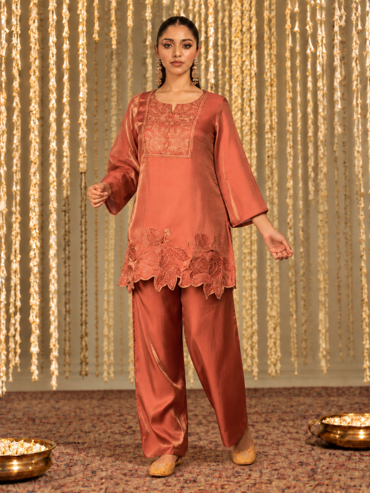 Opela Plum Full Work Suit Set