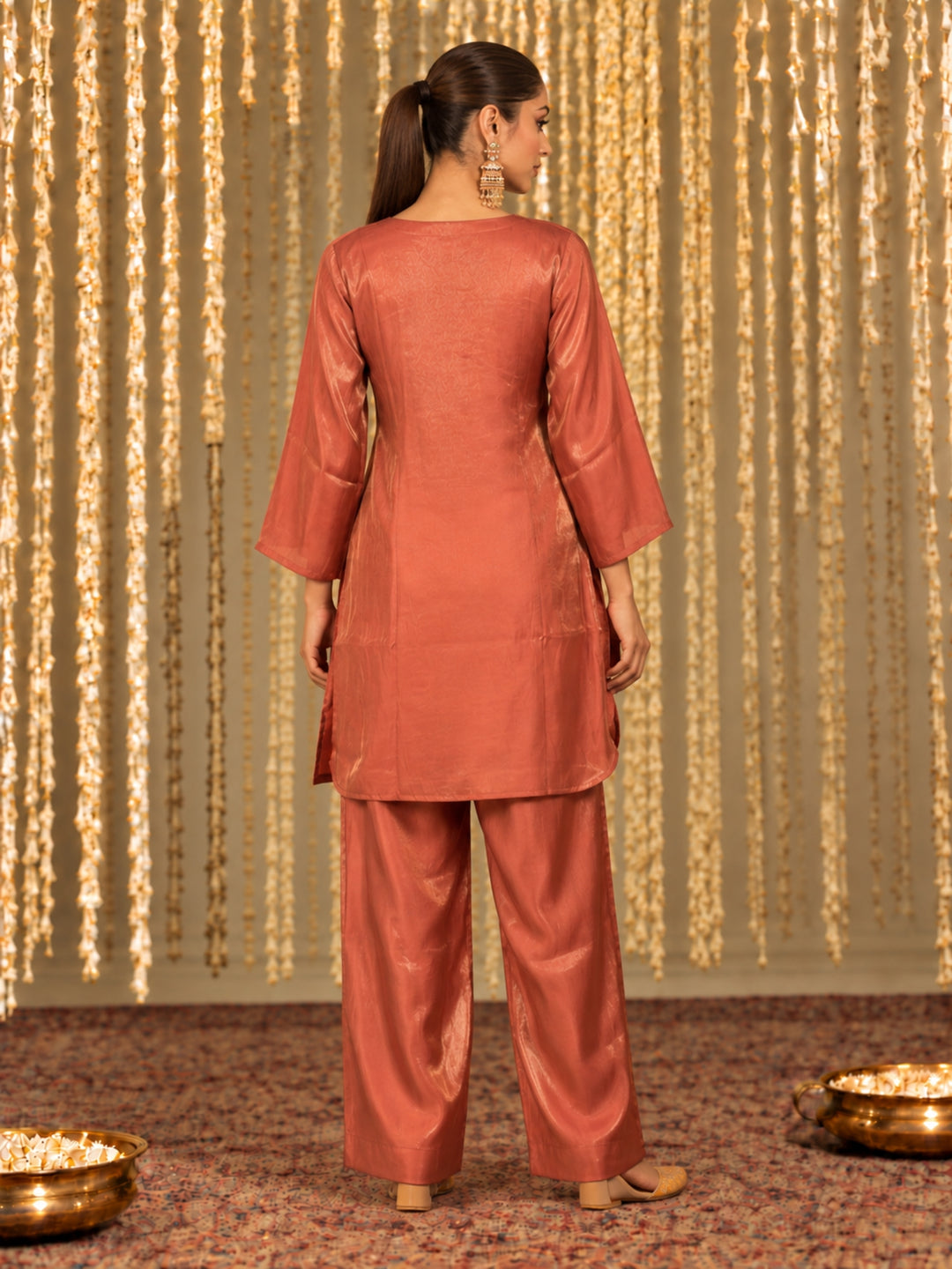 Opela Plum Full Work Suit Set