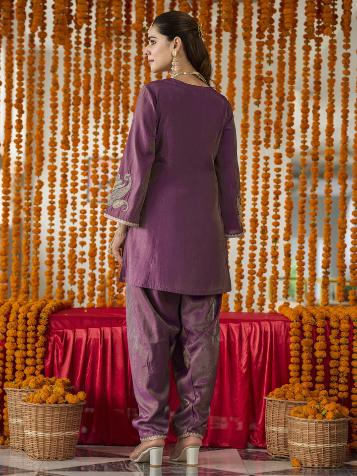 Opela Raisin Work Farshi Suit Set