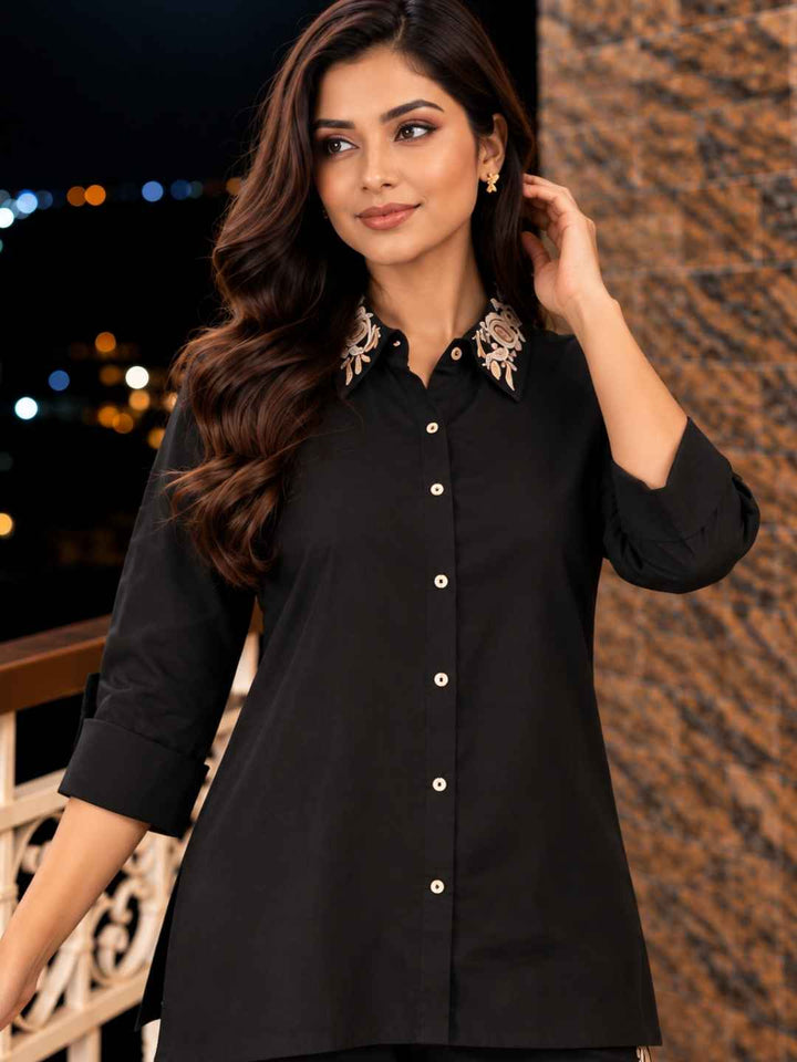 Oorvi Onyx Embroidered Co-ord Set