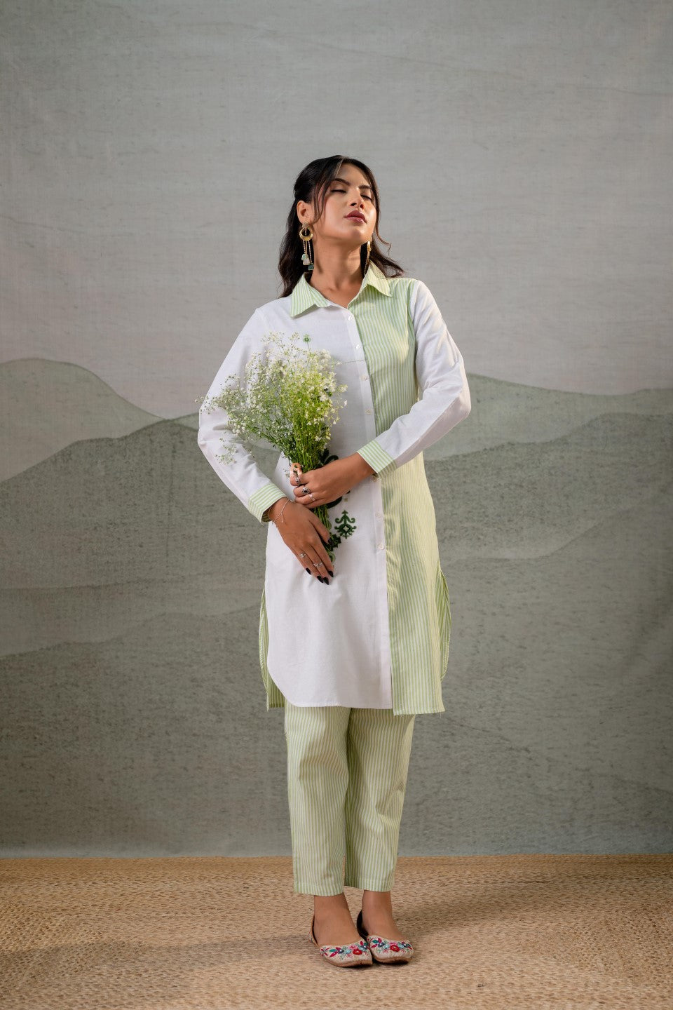 Param fern cotton co-ord set