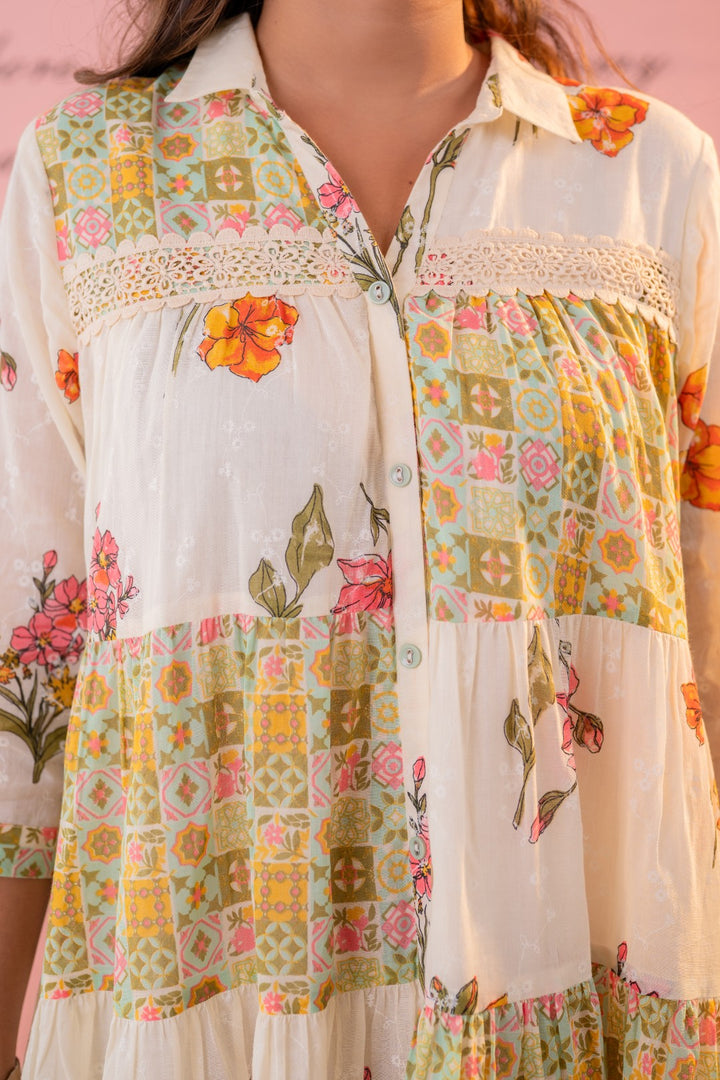 Param floral cotton dress