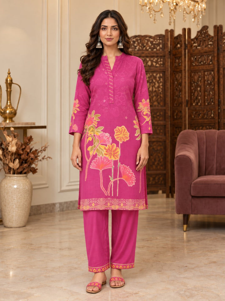Palash flamingo premium co-ord set