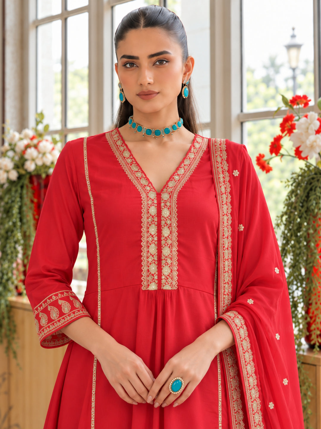 Palash Valentine Full Work Suit Set