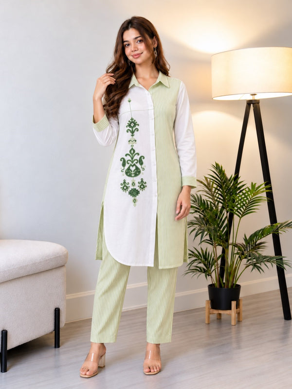 Param fern cotton co-ord set