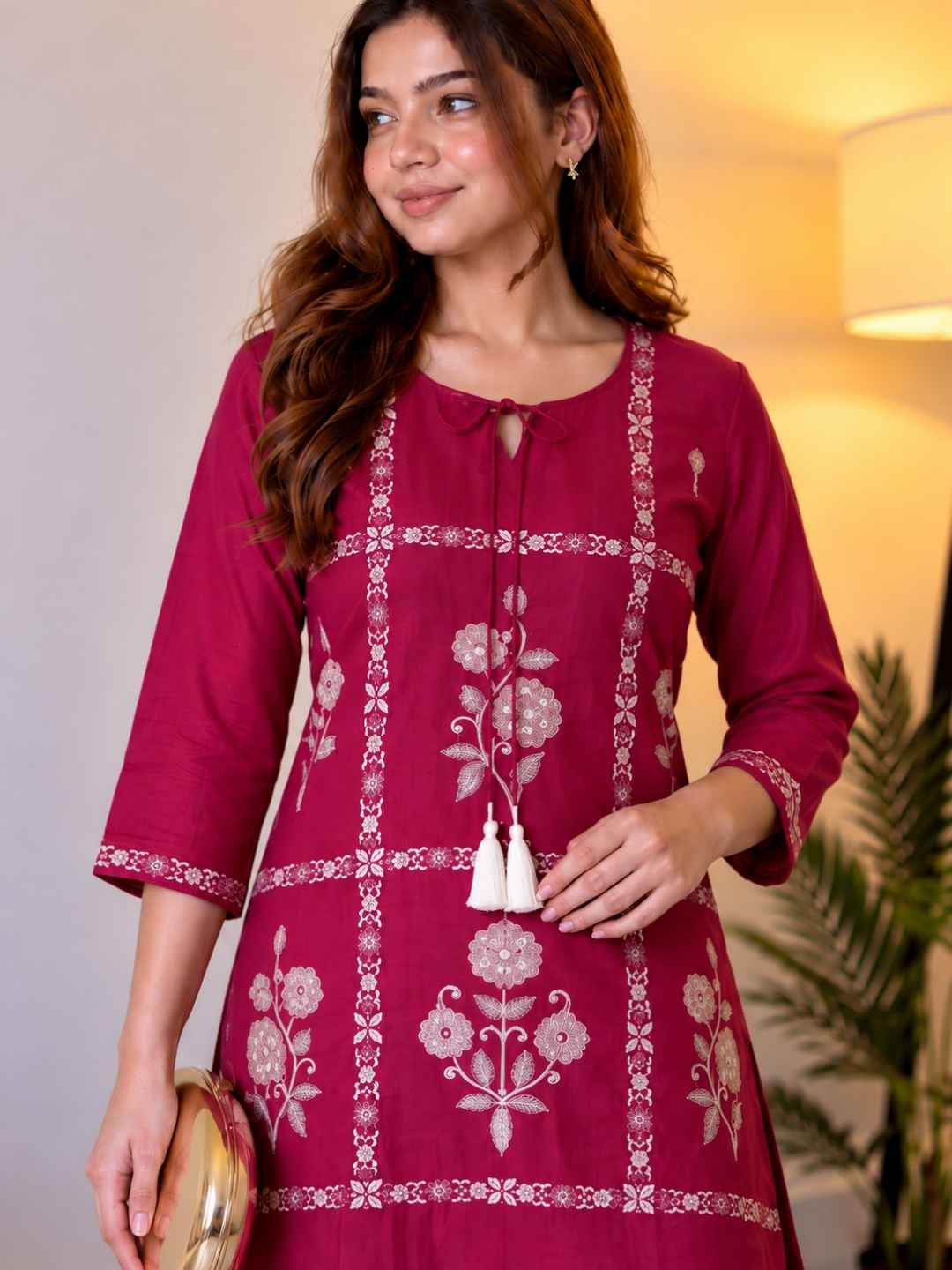 Parikrama flamingo embroidery co-ord set