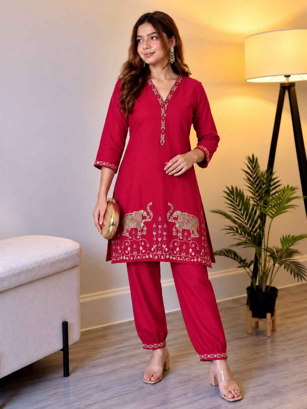 Parikrama Rose Handwork Co-ord set