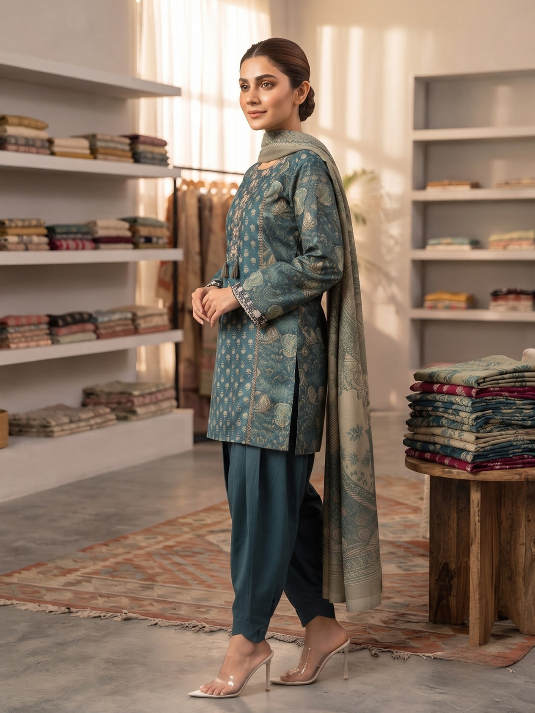 Parul Indi Cotton Farshi Suit Set