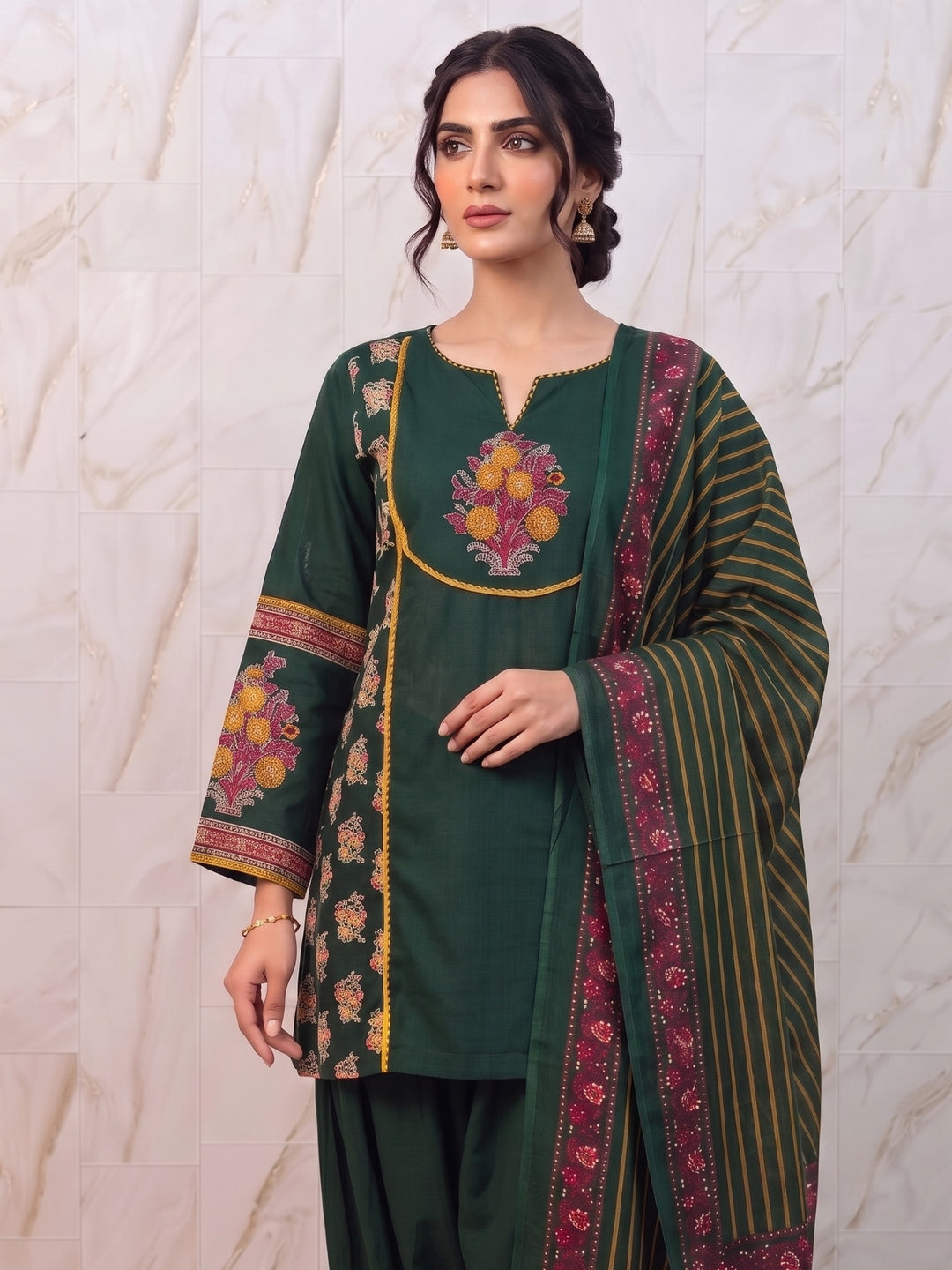 Parul jade cotton farshi suit set