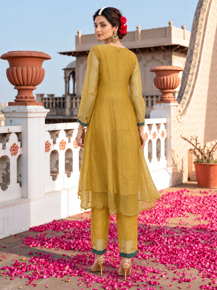 Pavni Canary Full Work Festive Suit Set
