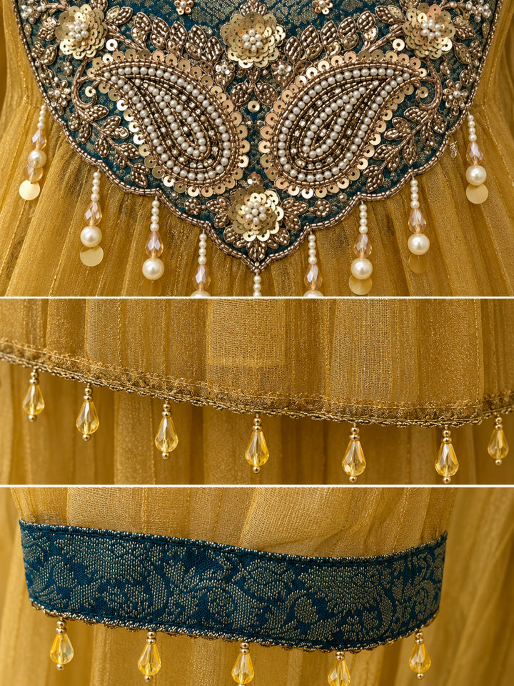 Pavni Canary Full Work Festive Suit Set