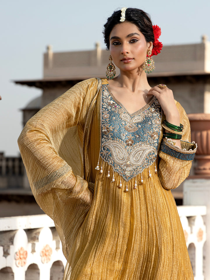 Pavni Canary Full Work Festive Suit Set