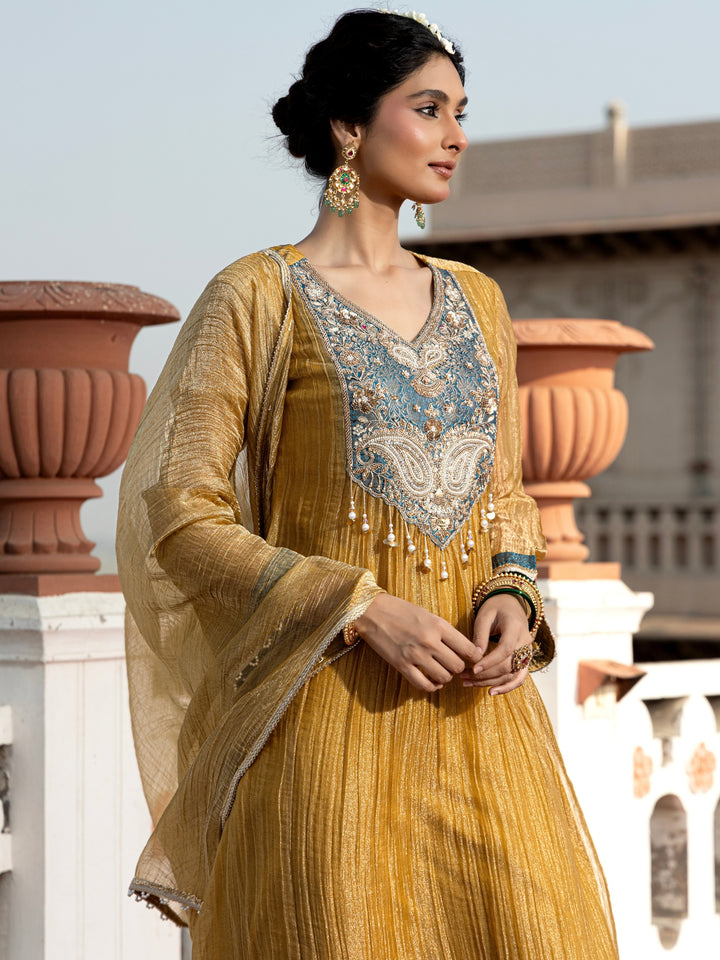 Pavni Canary Full Work Festive Suit Set