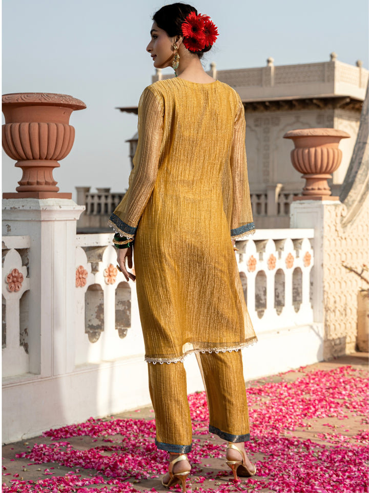Pavni Canary Full Work Festive Suit Set