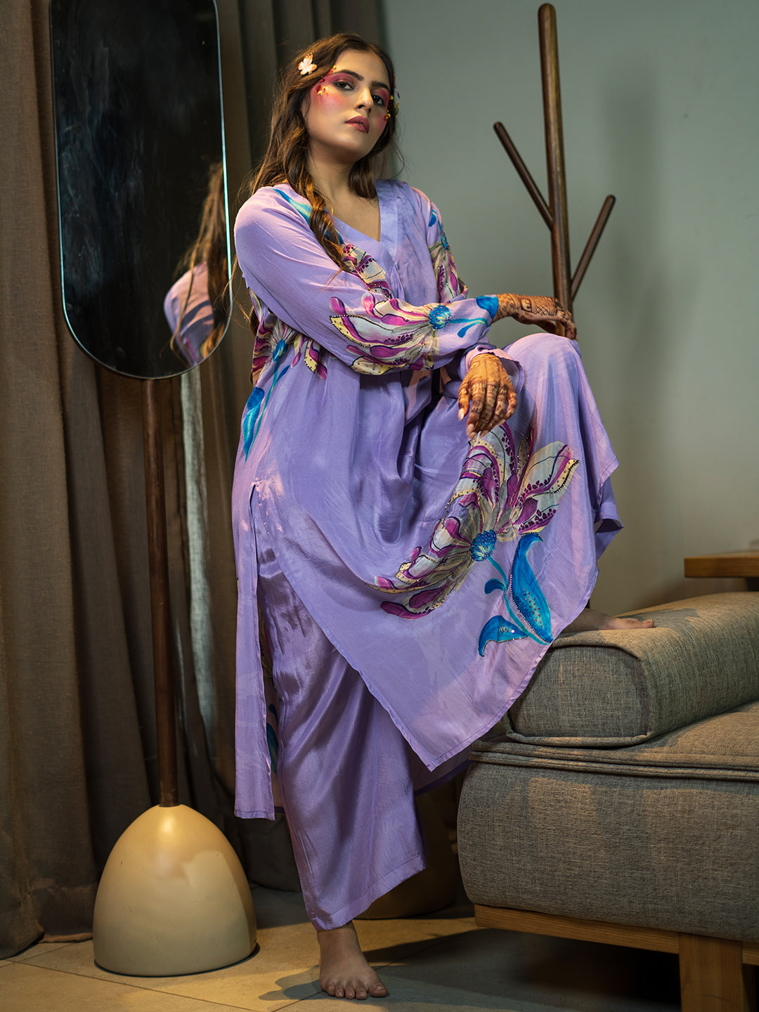 Kalakaree Orchid Premium Kurta Pant Set