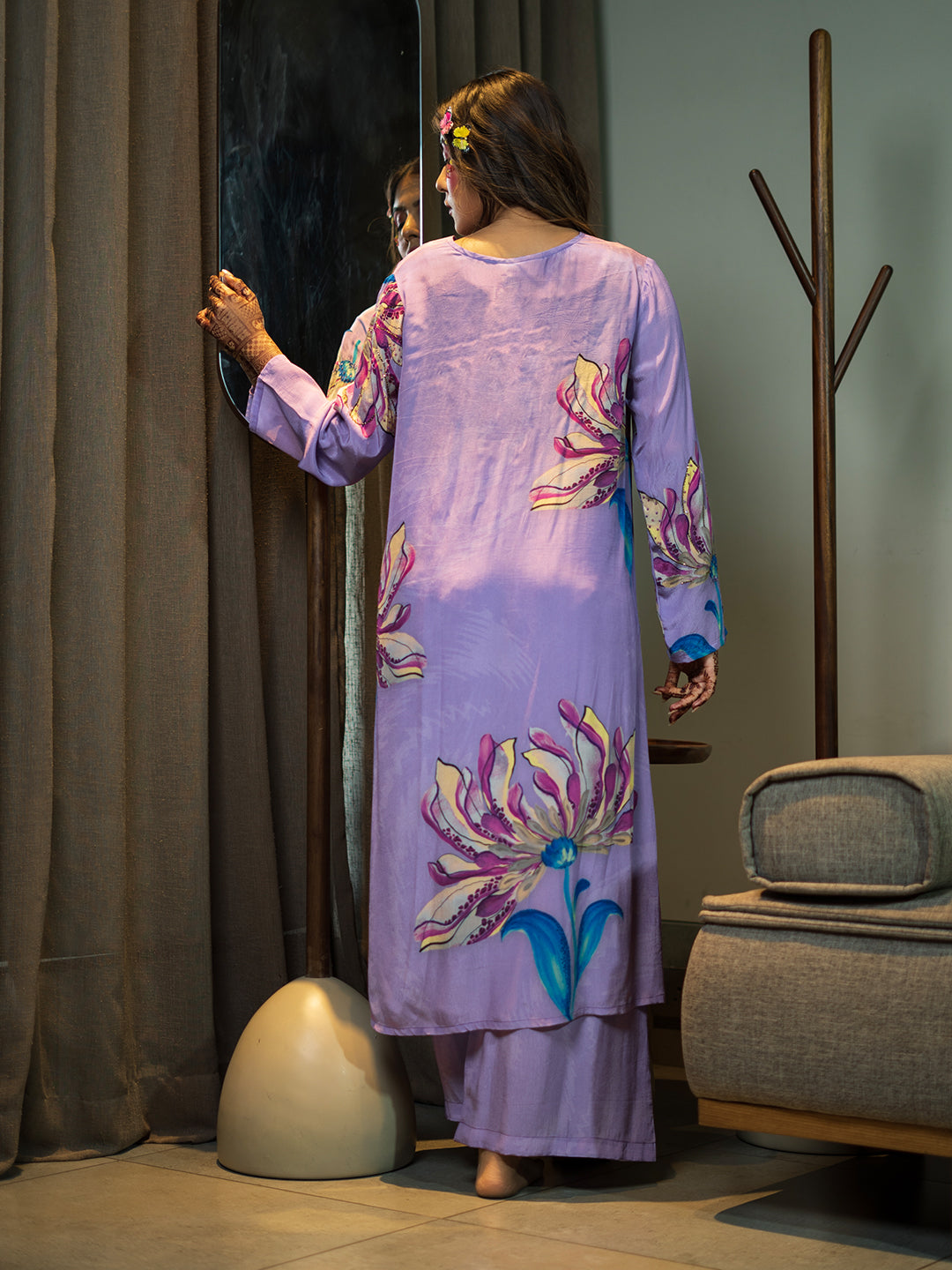 Kalakaree Orchid Premium Kurta Pant Set