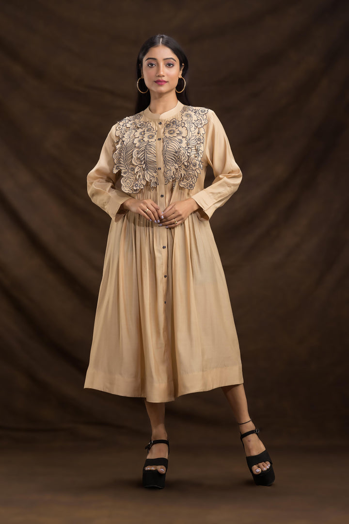 Niharika Caramel Designer Dress