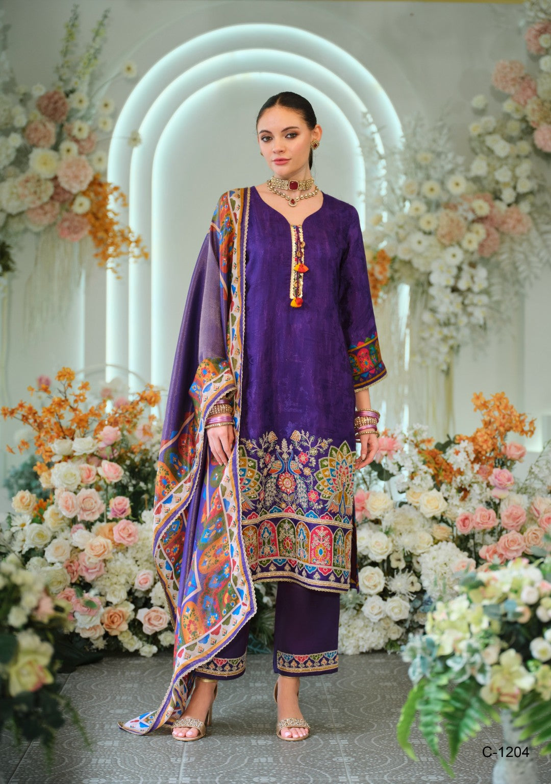 Sarvada iris full work suit set