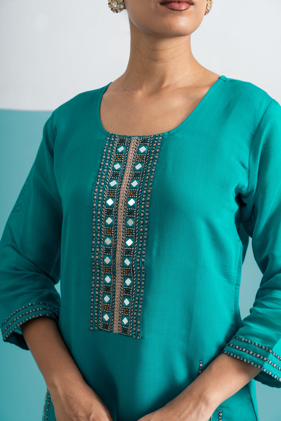 Parikrama Peacock Handwork Co-ord Set