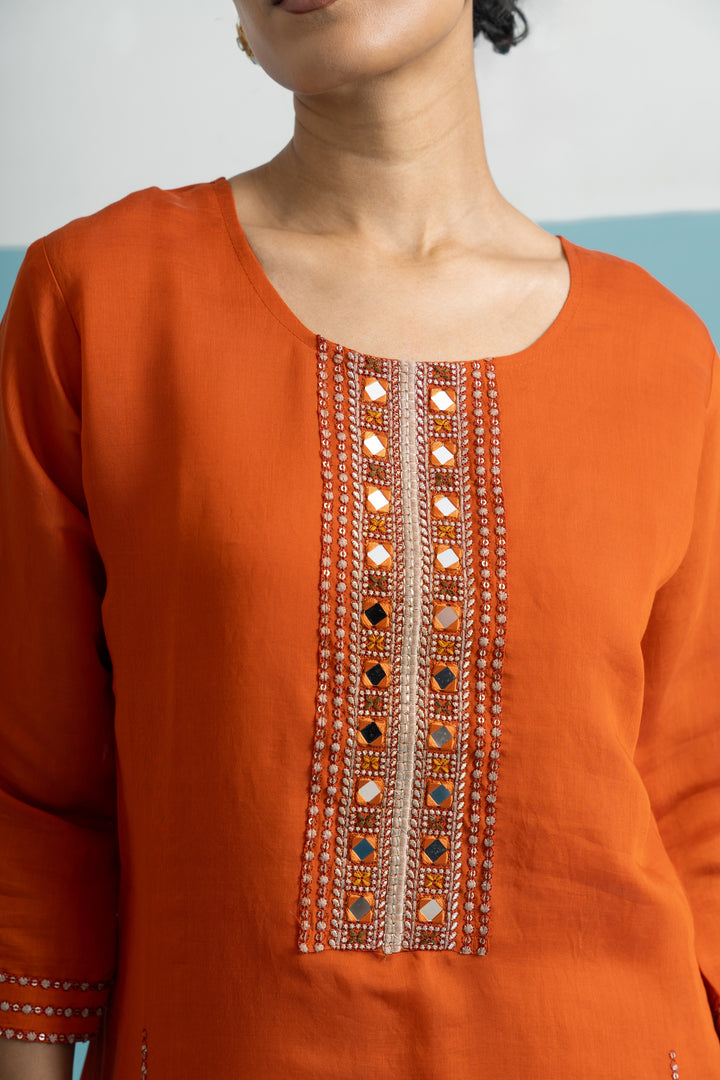 Parikrama Apricot Handwork Co-ord Set