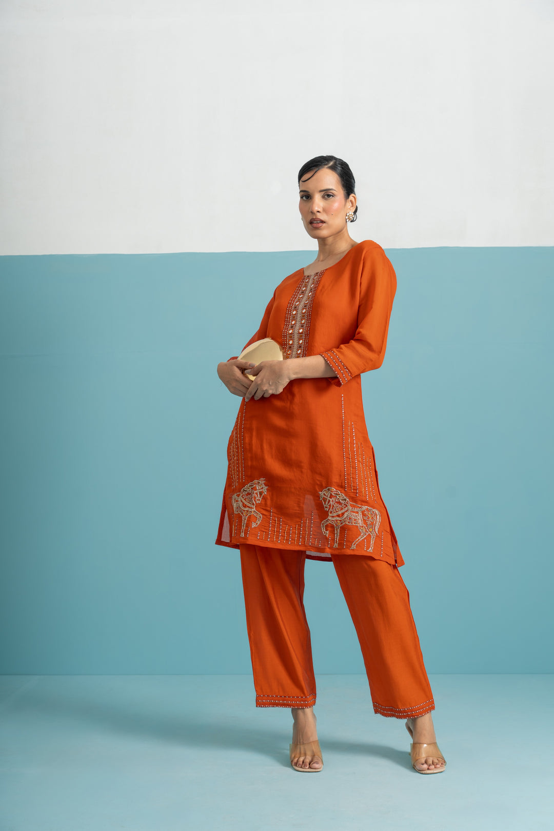 Parikrama Apricot Handwork Co-ord Set