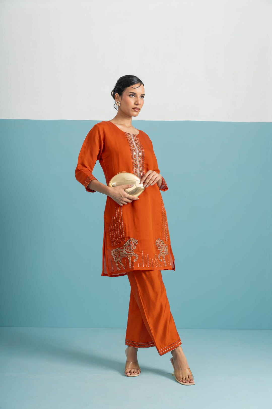 Parikrama Apricot Handwork Co-ord Set