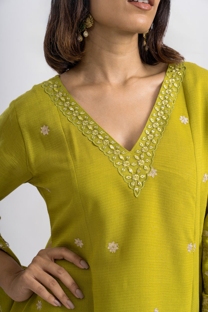 Parikrama Fern Embroidery Suit Set