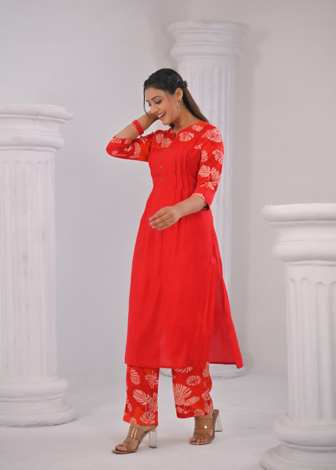 SNEHA CARDINAL KURTA PANT SET