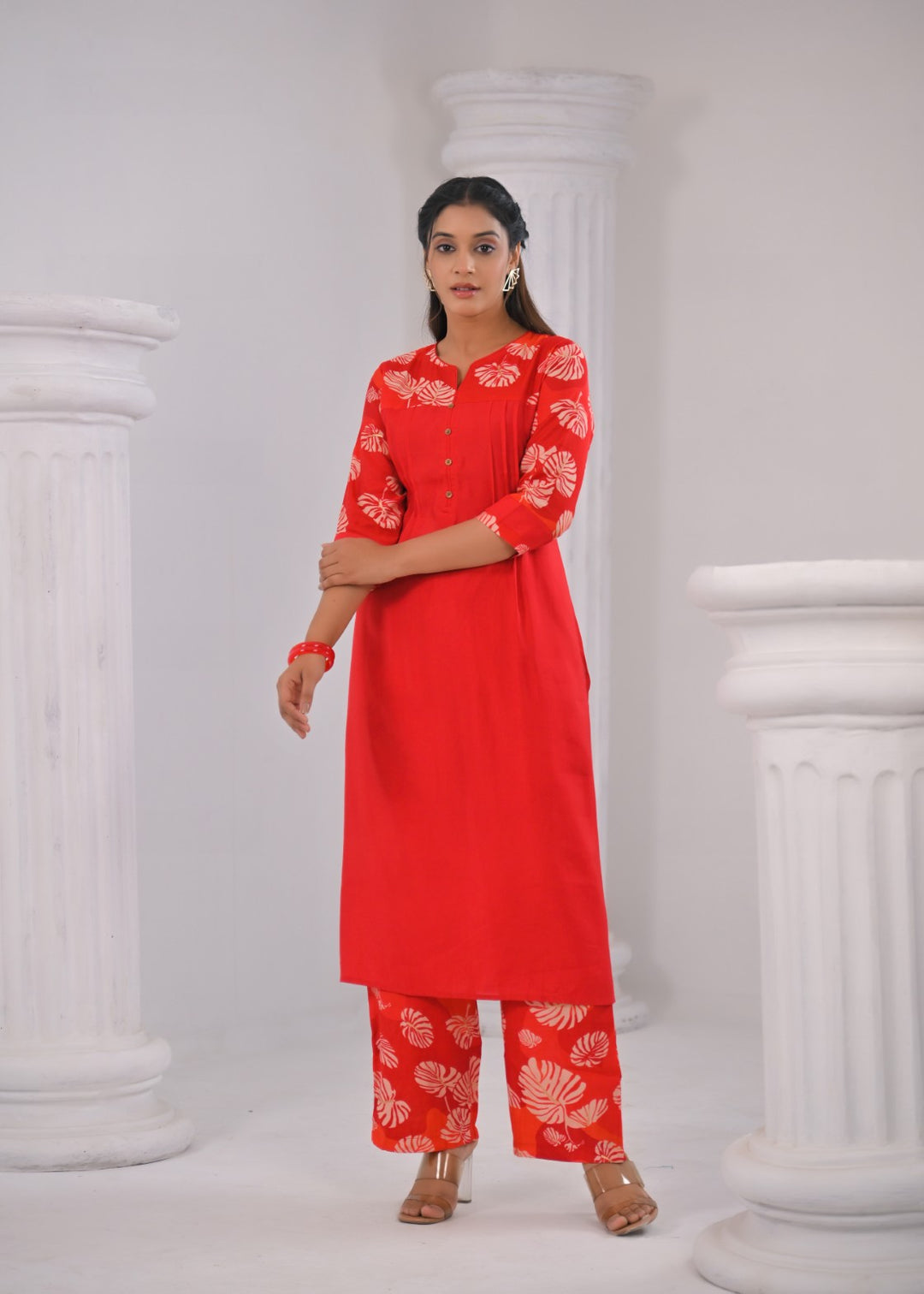 SNEHA CARDINAL KURTA PANT SET