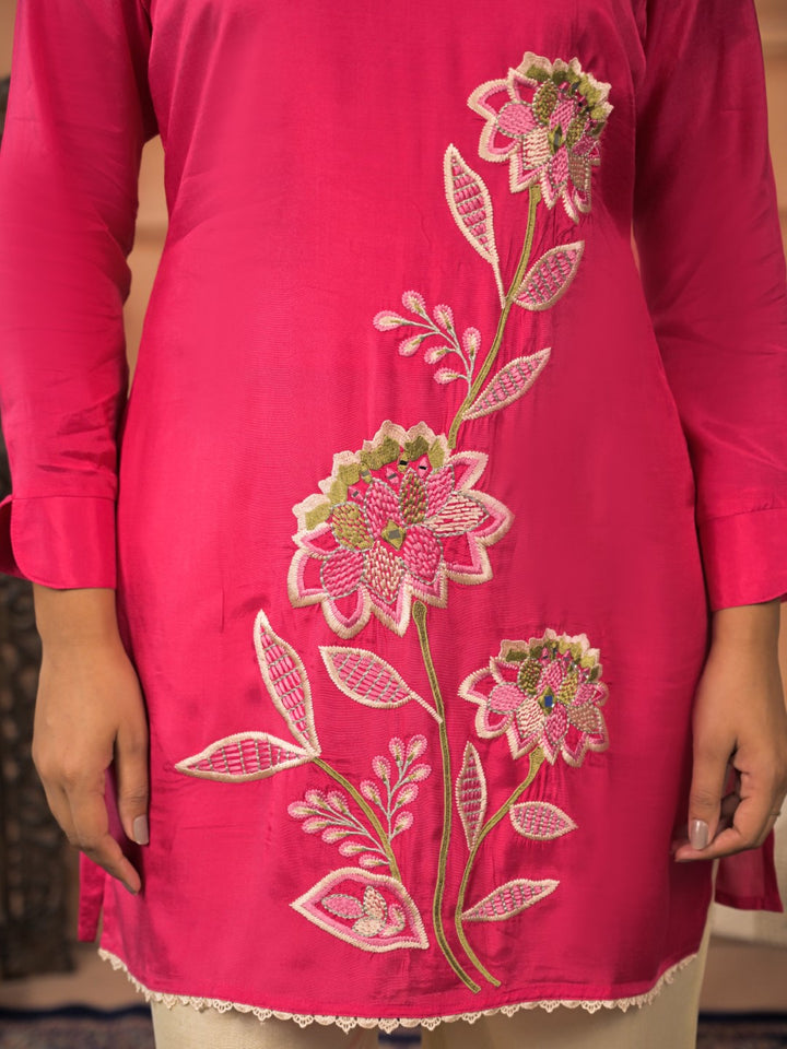 Kara Rouge embroidery premium co-ord set