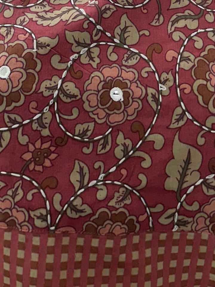 Poppi Cadmium Printed Kurta Pant Set