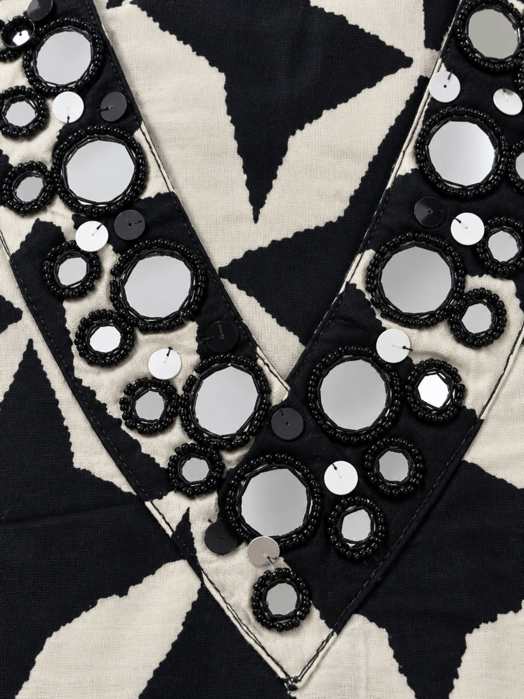 Poppi ebony mirror work co-ord set