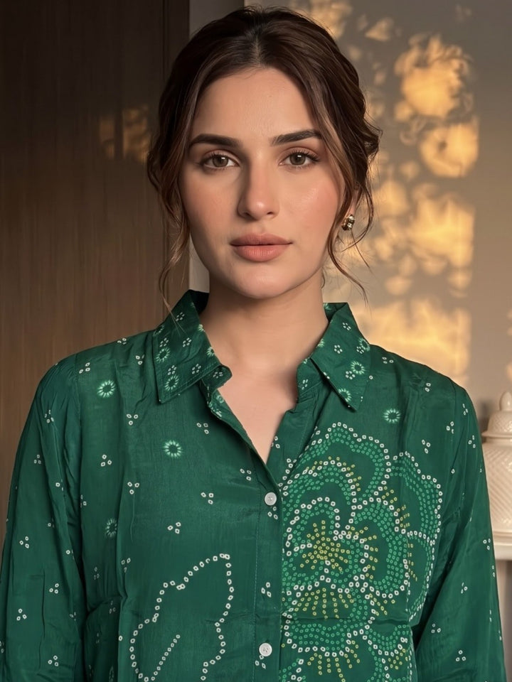 Poppi Jade Printed Premium Co-Ord Set