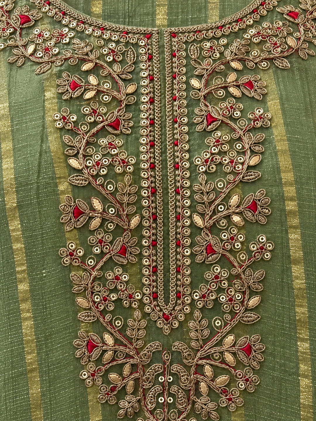 Poppi Matcha Work Anarkali Suit Set