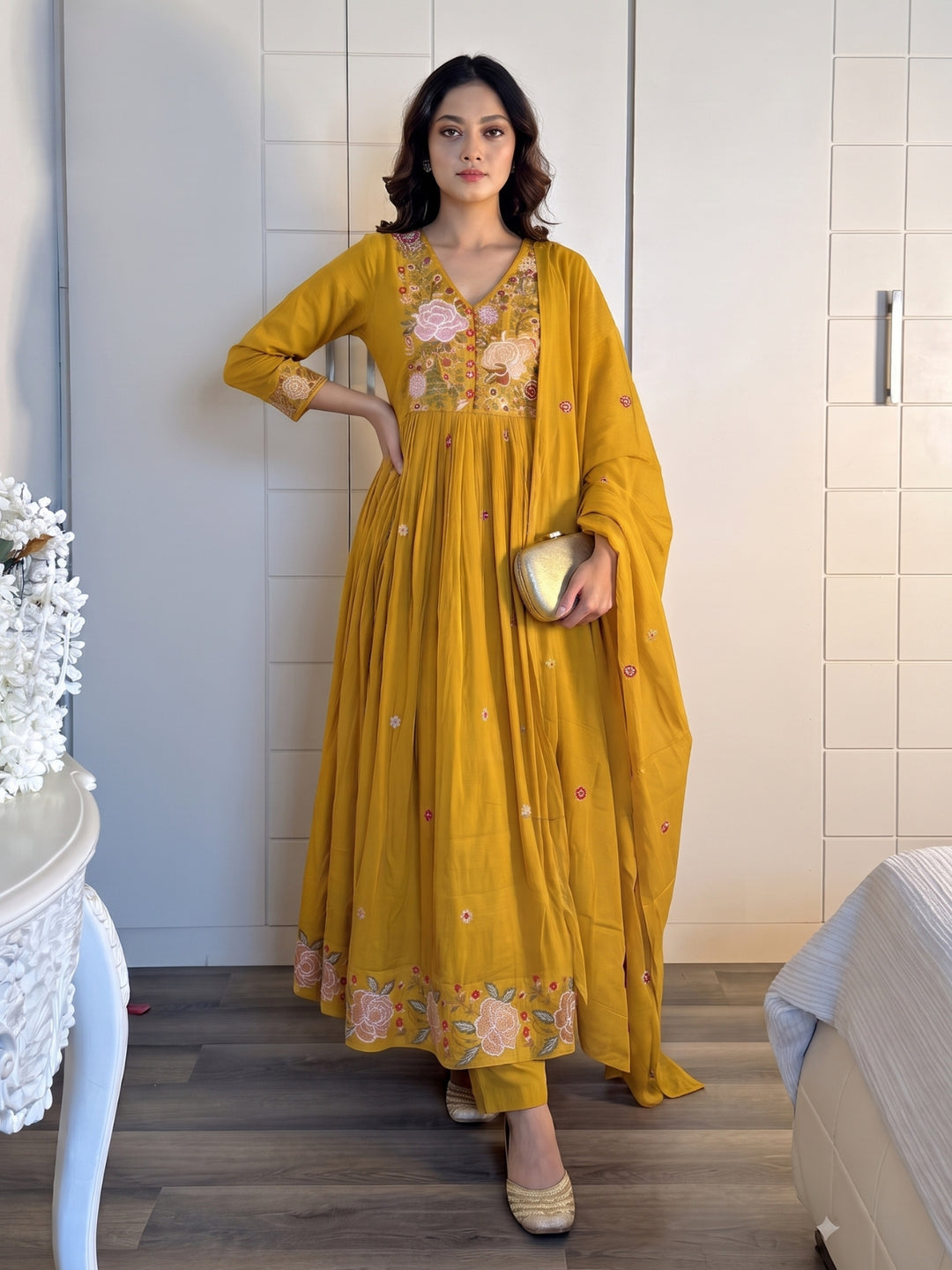 Poppi Mimosa Embroidery Suit Set
