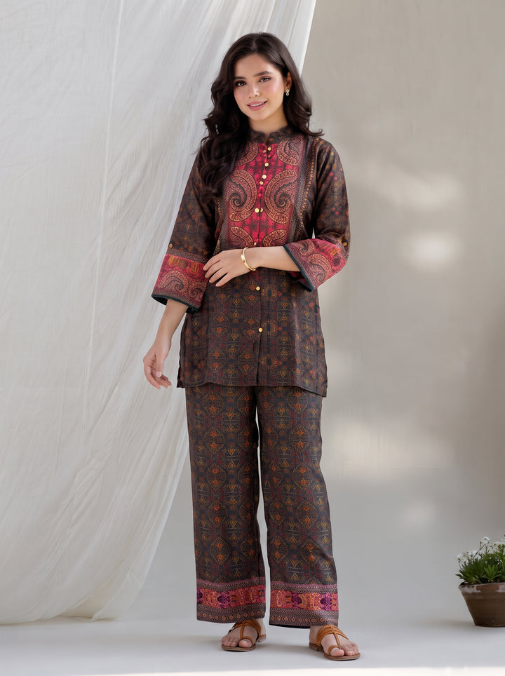 Poppi Pecan Printed Co-Ord Set