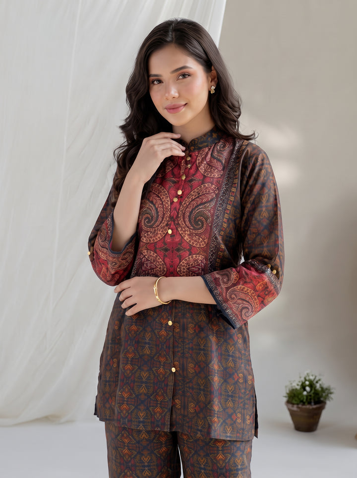 Poppi Pecan Printed Co-Ord Set