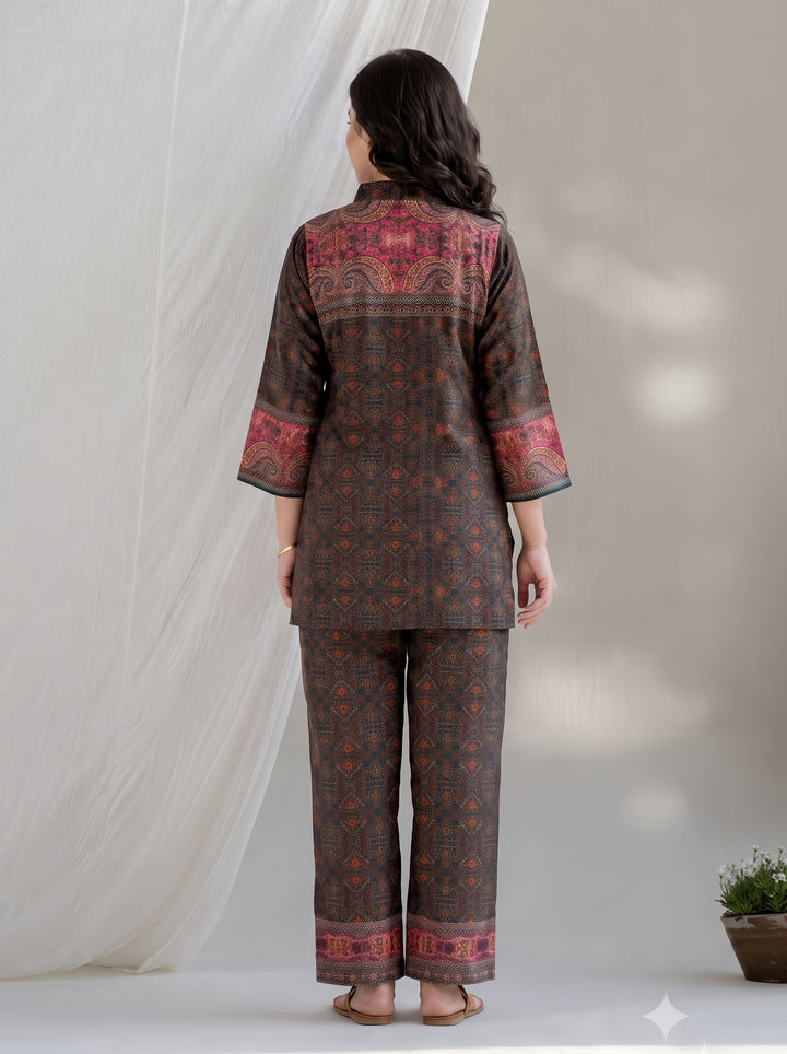 Poppi Pecan Printed Co-Ord Set