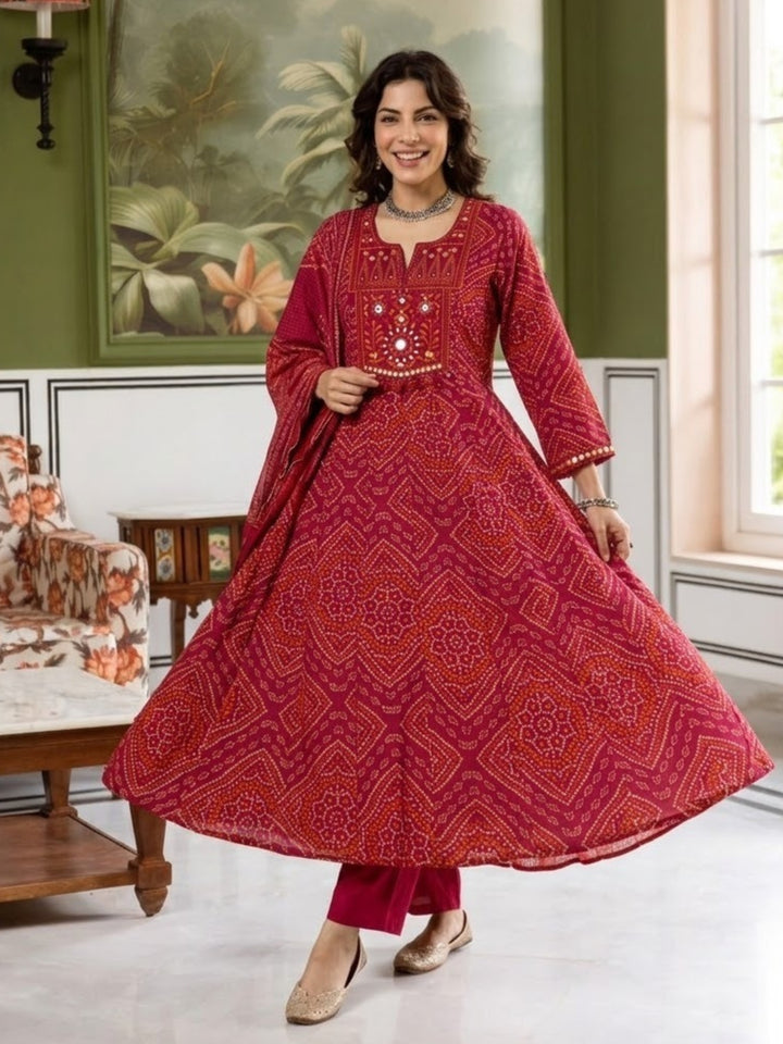 Poppi Petal Anarkali Suit Set