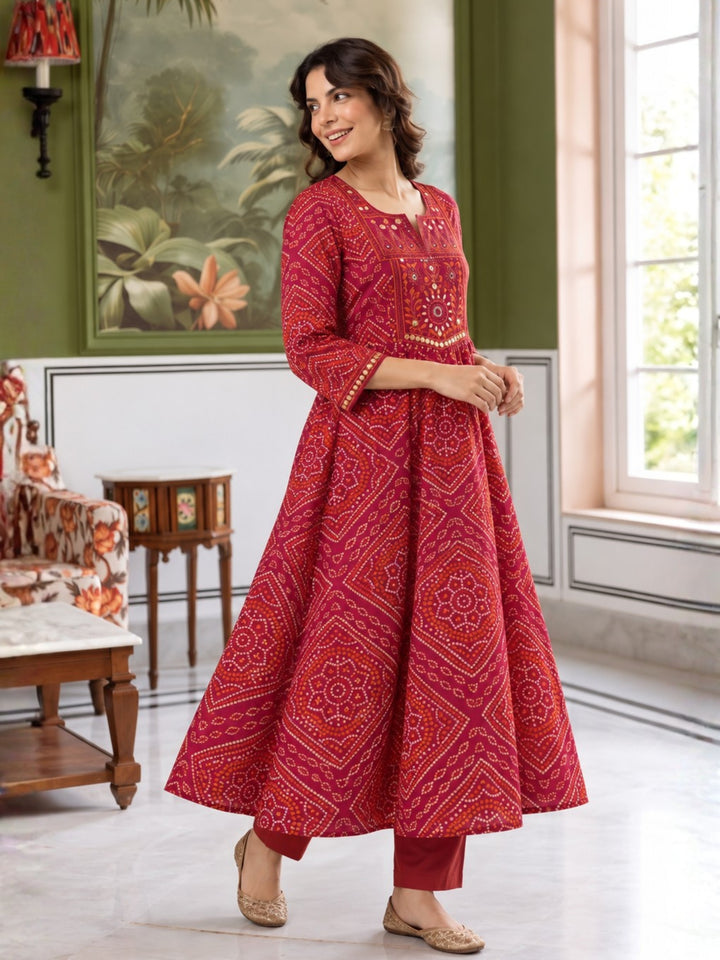 Poppi Petal Anarkali Suit Set
