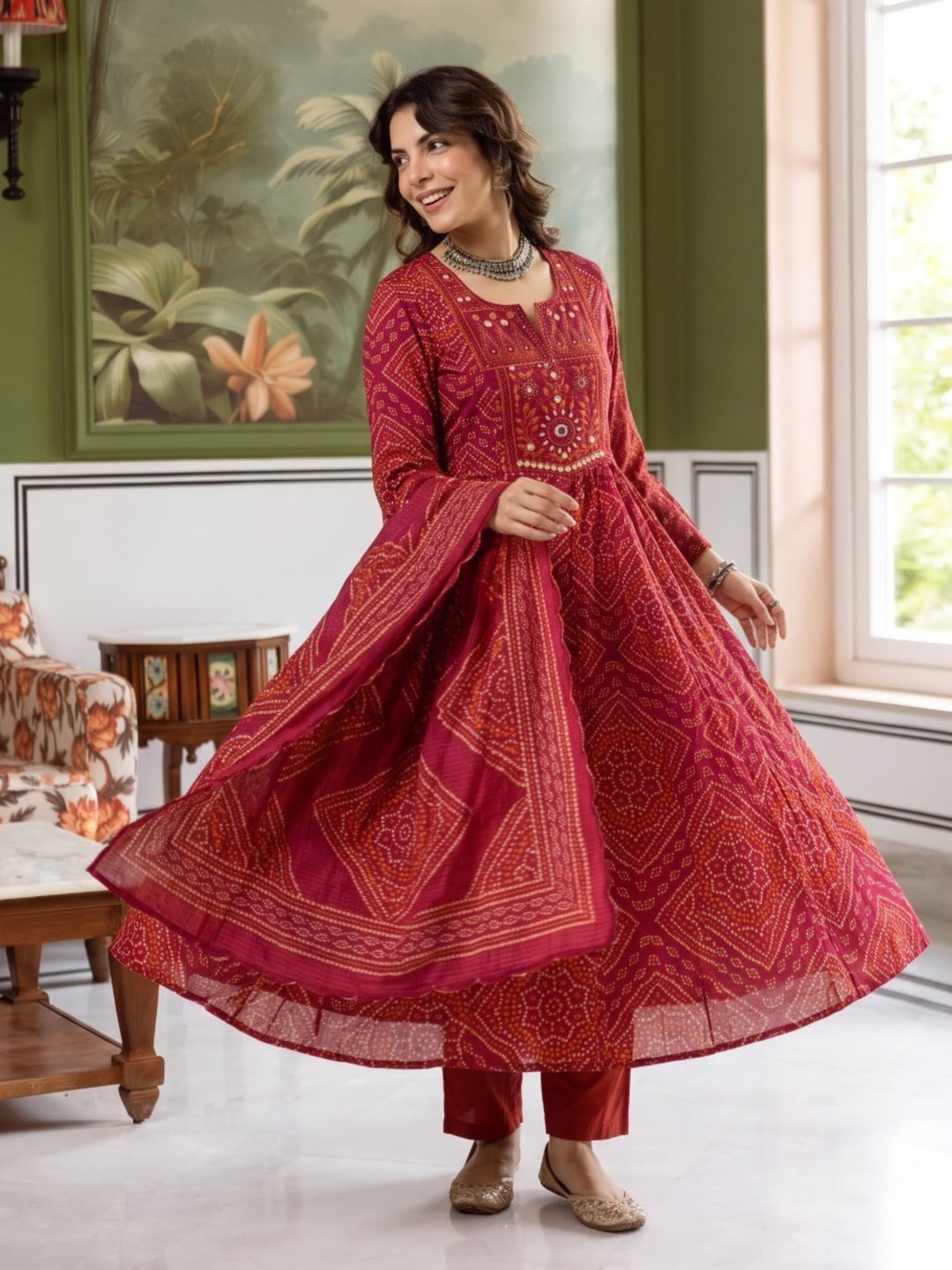Poppi Petal Anarkali Suit Set